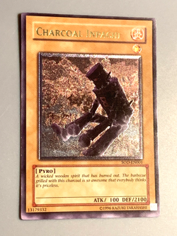 yugioh Charcoal Inpachi SOD-EN001 Unlimited Ed Ultimate lightly played NM - Image 3