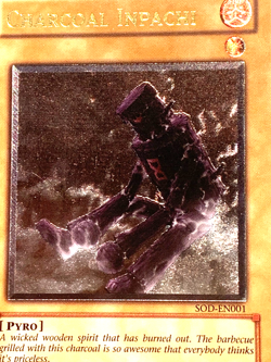 yugioh Charcoal Inpachi SOD-EN001 Unlimited Ed Ultimate lightly played NM - Image 4
