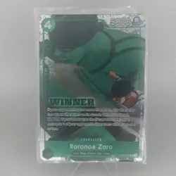 Bandai One Piece CCG Roronoa Zoro EB01-019 Winner 5000 Power 4 Cost Character - Image 1