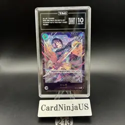 TAG GEM MINT 10 Tashigi ONE PIECE Japanese OP12-031 Championship L Promo 213 - Image 1