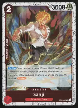 Sanji - ST21-003 (Pirate Foil) ST21-003 Prb-02 One Piece NM/M - Image 1