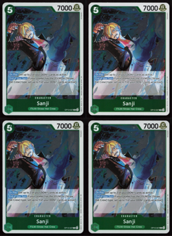 4x One Piece OP13-027 R Sanji - ENG - Foil - Playset - TCG - NM/M - Image 1