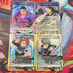 Union Arena Bandai Holo 4 Card Lot SR Todo Suguru Geto Nobara Kugisaki Fushigu - Image 1