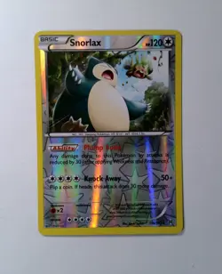 Pokemon Snorlax 118/162 Uncommon Reverse Holo Card XY Breakthrough LP - Image 1