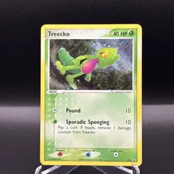 Pokemon Treecko #016 Holo Black Star Promo Card Near Mint Condition **SWIRL!!** - Image 1