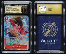 2025 One Piece Card Game: Legacy of the Master Japanese Monkey D Luffy CGC 10 - Image 3