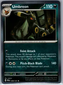 Umbreon 059/131 Holo SV: Prismatic Evolutions - Pokemon Card - NM - Image 1