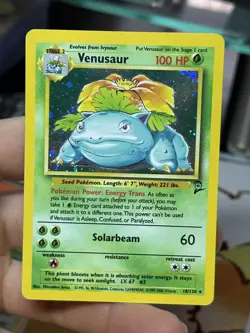 Venusaur 18/130 Base Set 2 2000 Holo Rare WOTC Pokemon Card TCG - Image 3