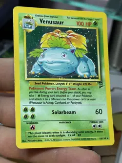 Venusaur 18/130 Base Set 2 2000 Holo Rare WOTC Pokemon Card TCG - Image 5