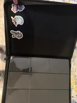 Trading Card Game Card Binder With Built In Sleeves And Zippers . - Image 1