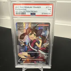 Pokemon TCG Shana Trainer Card Full Art XY Collection Promo 2017 PSA 7 - Image 1