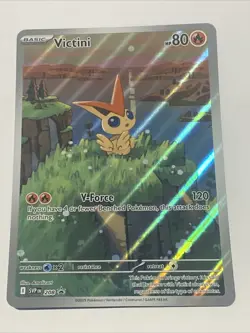 Jumbo Victini SVP 208 Promo Card Black Bolt White Flare Illustration - Image 1