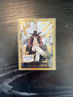 One Piece Dracule Mihawk Gold Don!! English Card Op14 Azure Sea’s Seven - Image 1
