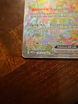 Pokemon Venusaur EX Holo Card 198/165 Scarlet and Violet 151 Series Damaged - Image 2