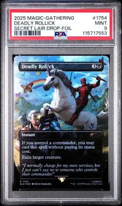 Deadly Rollick (Rainbow Foil) 1754 Secret Lair Drop Foil Deadpool Psa 9 - Image 3