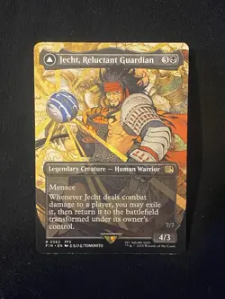 Jecht, Reluctant Guardian Borderless 0363 Final Fantasy Magic The Gathering MTG - Image 1