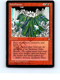 Jokulhaups # Rare Ice Age MTG HP Lft Crner Crease-White Edges - Image 1