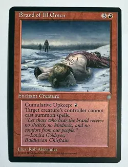 MTG Brand of Ill Omen ICE AGE Near Mint NM Unplayed Magic The Gathering - Image 1