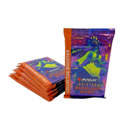 Lot of (6) Magic The Gathering Innistrad Midnight Hunt Collector Booster Packs - Image 1