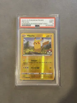 Pikachu Evolving Skies Reverse Holo 049/203 Pokemon League Stamp Promo - Image 3