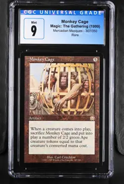 MONKEY CAGE Mercadian Masques Rare CGC 9 MTG [Nostalgium] - Image 1