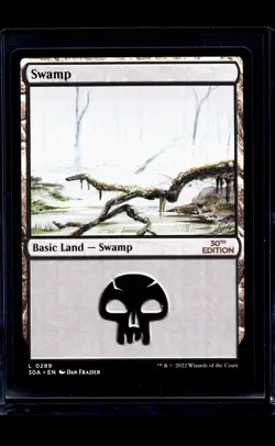 2022 MTG Magic the Gathering 30A 30th Anniversary #289 Swamp - Image 1