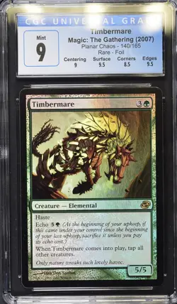 TIMBERMARE Planar Chaos Foil Rare CGC 9 MTG [Nostalgium] - Image 1