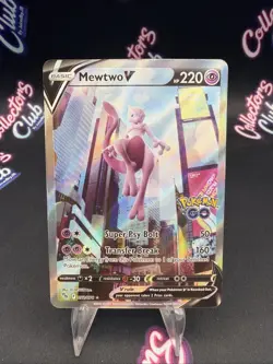 Mewtwo V (Alternate Full Art) 072/078 Pokemon GO Holo - Image 1