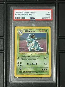1999 POKEMON JUNGLE 7/64 NIDOQUEEN HOLO PSA 9 MINT Great Card!! 🔥🔥 - Image 3