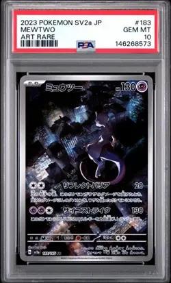 Pokemon PSA 10 Mewtwo #183 SV2a Card 151 Art Rare 2023 Japanese 183/165 - Image 1