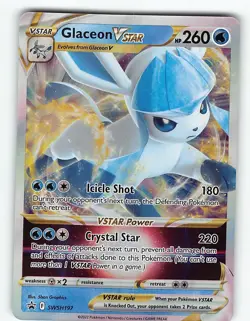 GLACEON VSTAR SWSH197 PROMO SWSH BLACK STAR POKEMON NM - Image 2