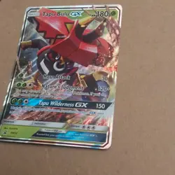Pokemon Tapu Bulu GX SM32 SM Black Star Promo Full Art Holo Basic English - Image 2