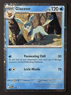 SWIRL Glaceon SVP 171 Scarlet & Violet Black Star Promo SWIRL Pokemon Card NM - Image 3