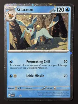 SWIRL Glaceon SVP 171 Scarlet & Violet Black Star Promo SWIRL Pokemon Card NM - Image 4