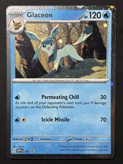 SWIRL Glaceon SVP 171 Scarlet & Violet Black Star Promo SWIRL Pokemon Card NM - Image 5
