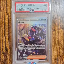 Pokemon Geeta 226/197 Obsidian Flames Special Illustration Rare PSA 10 Full Art - Image 1