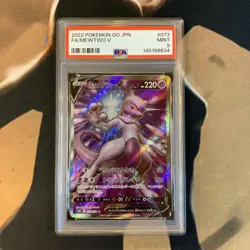 Mewtwo V PSA 9 Pokemon Go 073/071 Japanese Pokemon Card Mint - Image 1