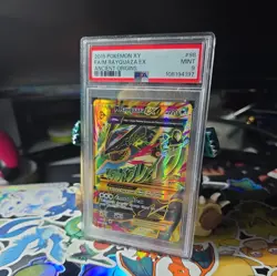 2015 POKEMON XY ANCIENT ORIGINS #98 FULL ART/M RAYQUAZA EX PSA 9 - Image 1