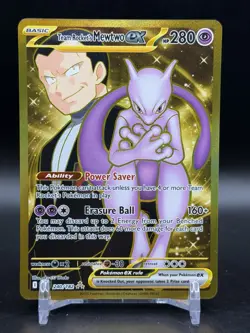 Team Rockets Mewtwo ex 240/182 Destined Rivals Hyper Rare Pokemon English NM - Image 1