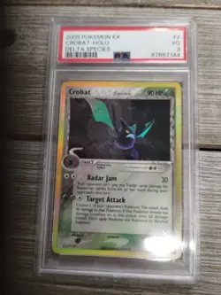 PSA 3 2005 Pokemon EX Crobat-Holo Delta Species - Image 1