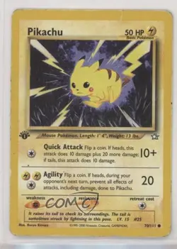 Pikachu 1st Ed. Pokemon Neo Genesis #70 2000 - Image 1