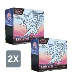 Preorder Pokemon TCG Chaos Rising POKEMON CENTER ETB ELITE TRAINER BOX X2 - Image 1
