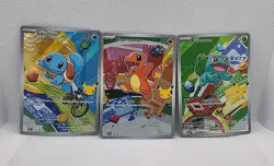 Pokemon TCG First Partner Illustration Kanto Gen 1 Charmander Bulbasaur Squirtle - Image 1