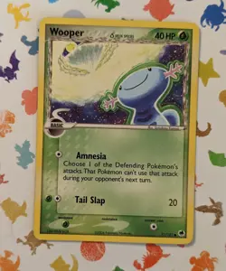 Pokemon TCG Wooper Delta Species 71/101 Dragon Frontiers English Komiya 2006 - Image 1