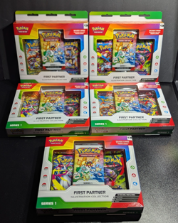 Lot Of 5 ✅ Pokemon TCG First Partner Illustration Collection Series 1 New Sealed - Image 1