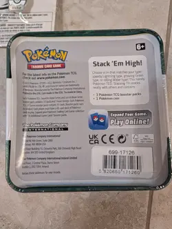 Pokemon Center Grass Type Stacking Tin 2022 Plush & Pin Bundle NEW! - Image 5