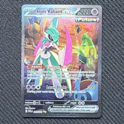 Pokemon Iron Valiant ex Special Illustration Rare 249/182 SV04 Paradox Rift Holo - Image 1