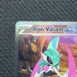 Pokemon Iron Valiant ex Special Illustration Rare 249/182 SV04 Paradox Rift Holo - Image 2