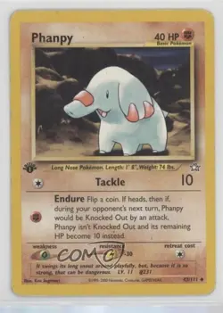 Phanpy 1st Ed. Pokemon Neo Genesis #43 2000 - Image 1