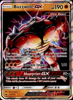 Buzzwole GX 57/111 Holo - Pokemon SM - Crimson Invasion - LP - Image 1